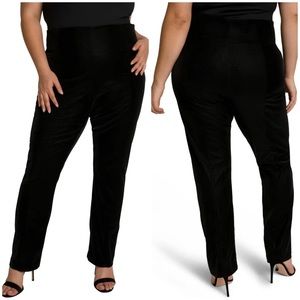 Good American The Croc Exec Pants High Rise In Black Size (5) 2X‎